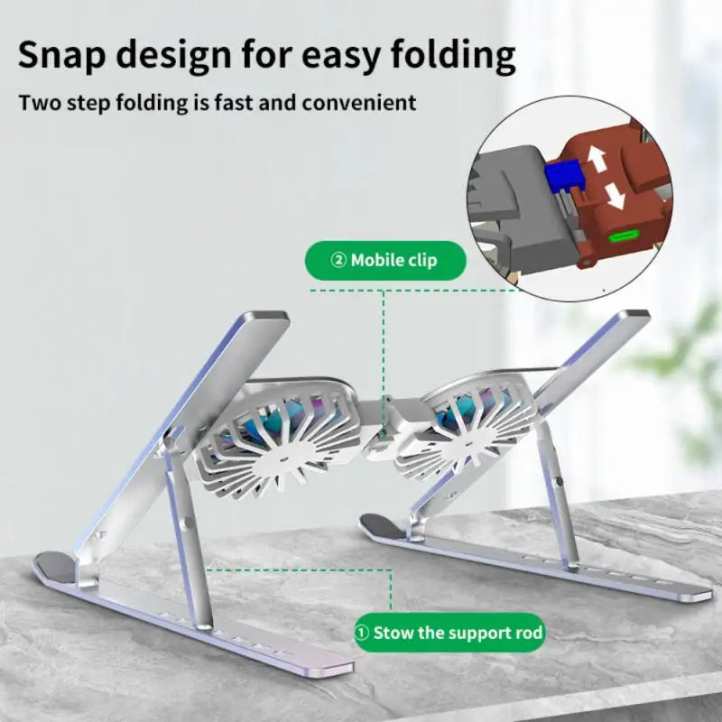 Laptop Stand with USB Fan