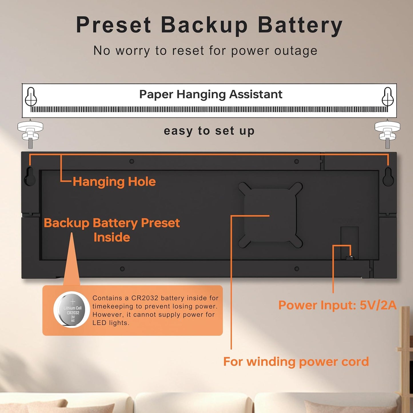 Digital Wall Clock