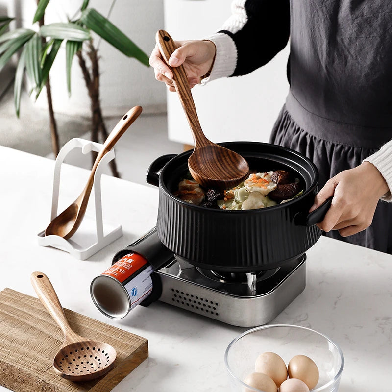 WOODEN COOKING SPOONS 7-piece set