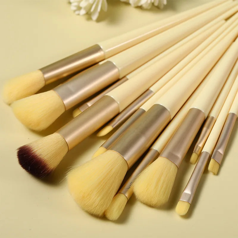13 PCS Colorful Makeup Brush Set Eye Shadow Foundation Women's Makeup Brushes Eye Shadow Brushes