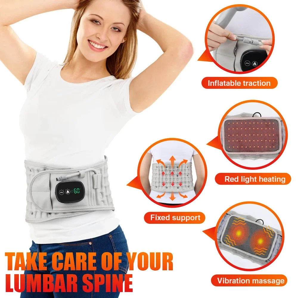 Electric Heating Waist Vibration Massage Belt