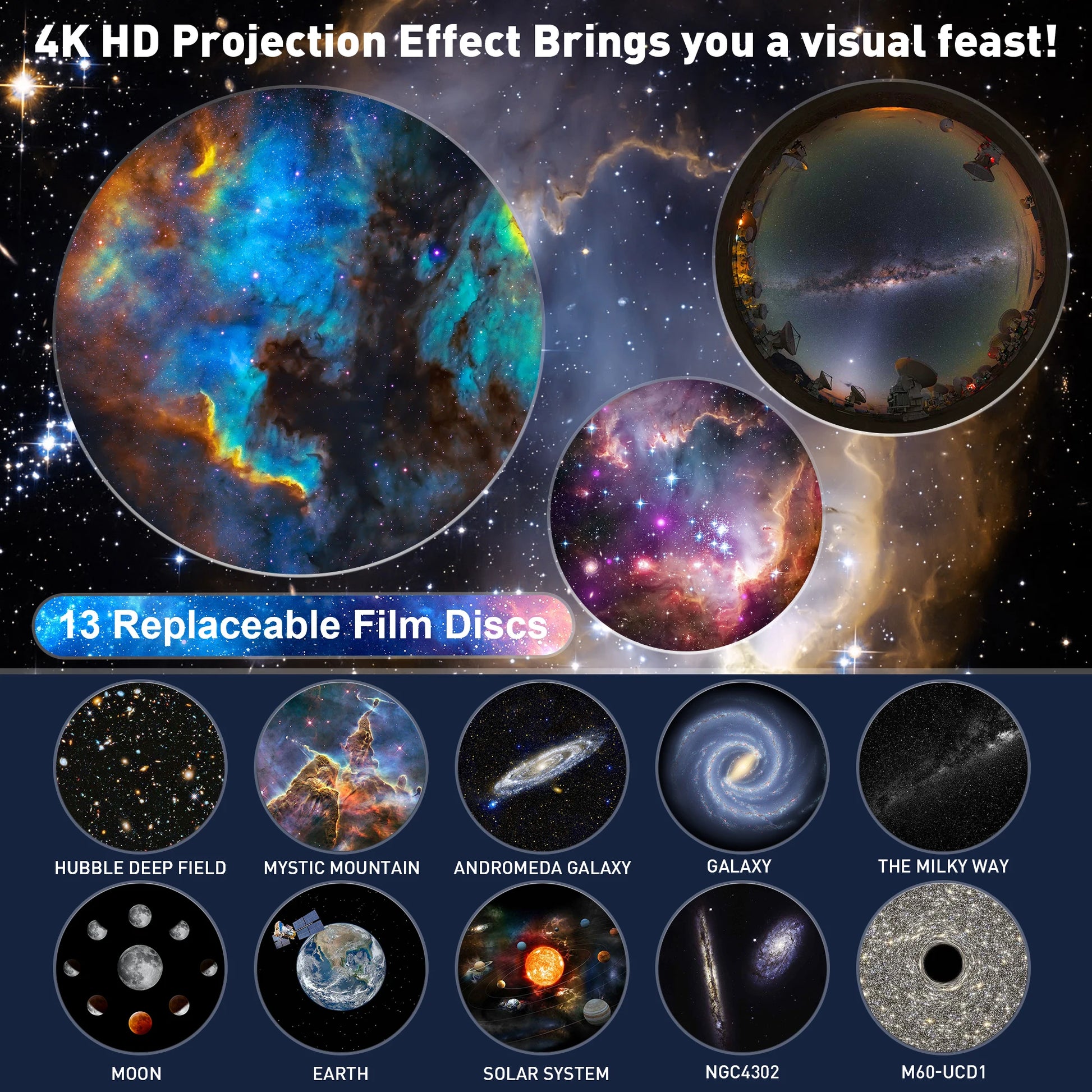 Night Light Galaxy Projector