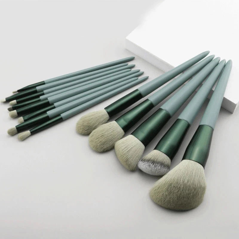 13 PCS Colorful Makeup Brush Set Eye Shadow Foundation Women's Makeup Brushes Eye Shadow Brushes