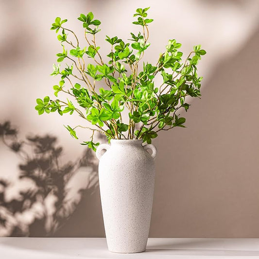 Tall White Ceramic Vase