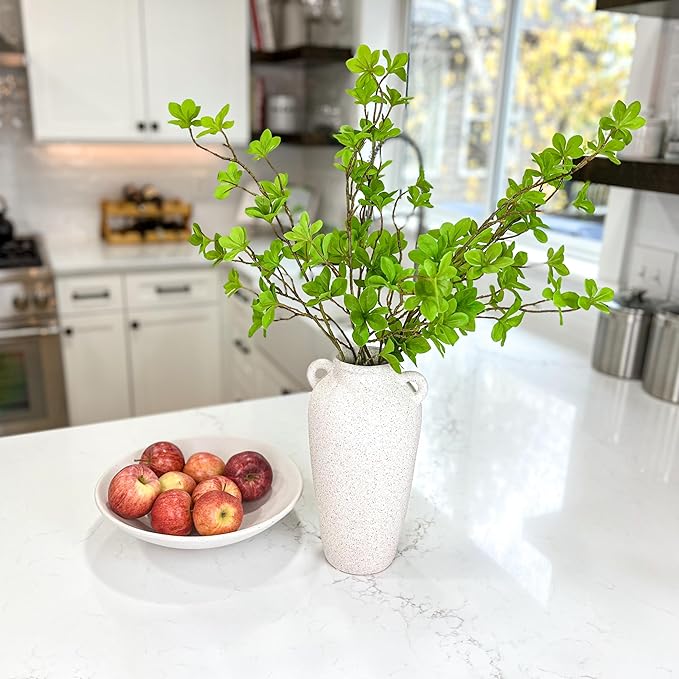 Tall White Ceramic Vase