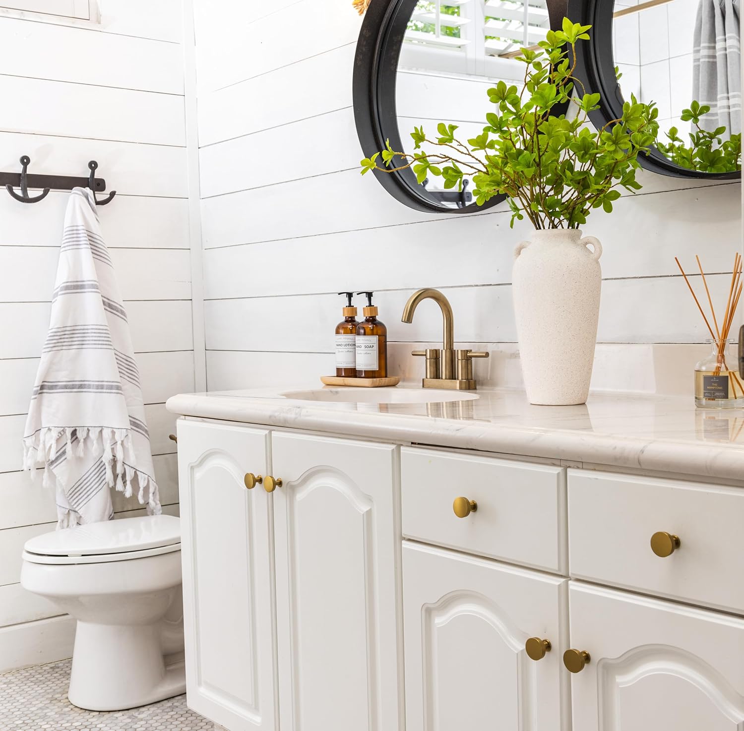 Tall White Ceramic Vase